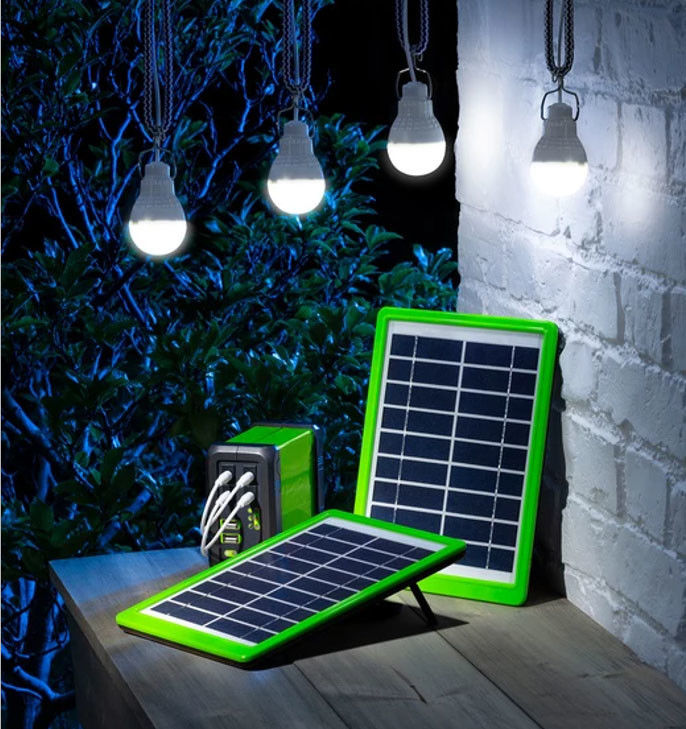 3W Garage Solar Lighting Kit  / 5400K Solar Camping Light Kit Lightweight